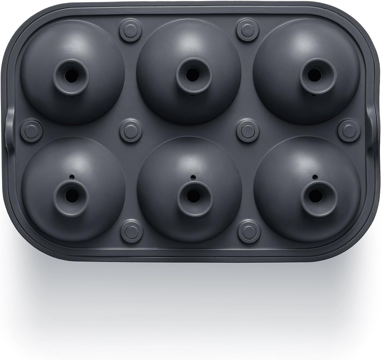 Ice Cube Molds – Large Silicone Ice & Sphere Mold Combo with Built-In Easy-Fill Funnel 2-Inch round & Square Whiskey Ice Molds for Cocktails & Bourbon