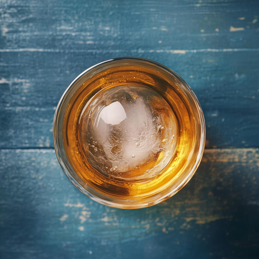 Ice Cube Molds – Large Silicone Ice & Sphere Mold Combo with Built-In Easy-Fill Funnel 2-Inch round & Square Whiskey Ice Molds for Cocktails & Bourbon